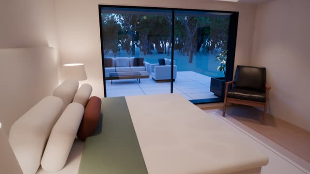 Bedroom 1 of the Family House.