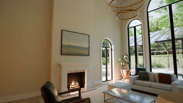 Great room of the Traditional House.