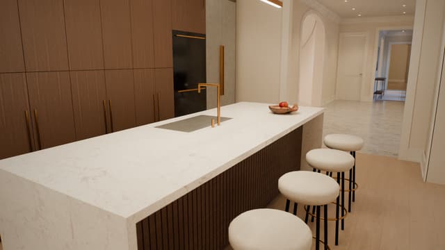 Kitchen of the Traditional House.