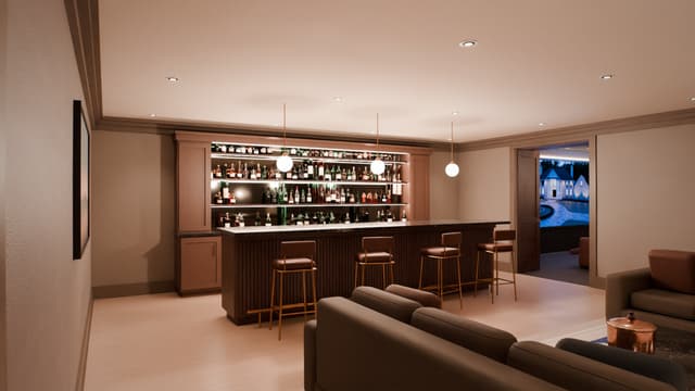 Lounge of the Traditional House.